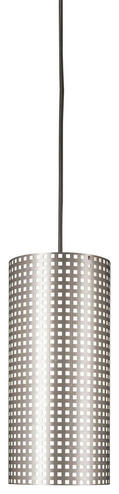 George Kovacs P5746-084 Grid One Light Mini Pendant, Brushed