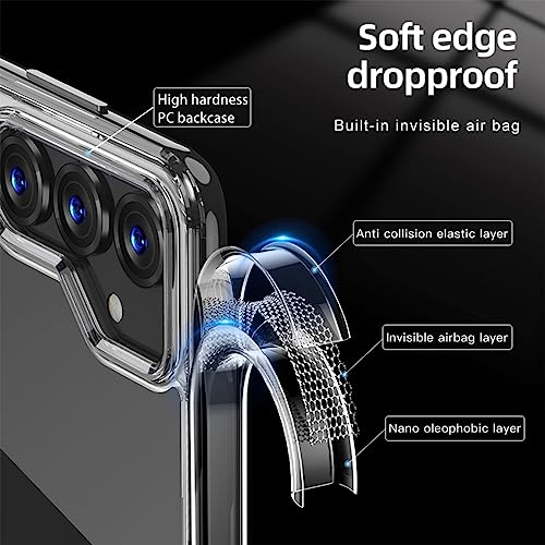 Image of KAPAVER Hybrid Clear Back Crystal Cover Case for Samsung M14 | Protective Shockproof Hard PC Soft Flexible TPU Cover
