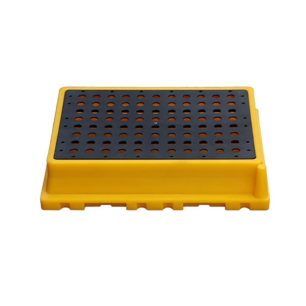 Palette de rétention polyéthylène avec drain modulaire pour bac