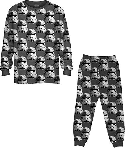 Star Wars Stormtooper Men's 2-Piece Pajama Sleep Set, XX-Large Grey2