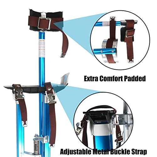 24"-40" Drywall Stilts Adjustable Aluminum Tool Stilt For Painting Painter Taping Blue #TOP3