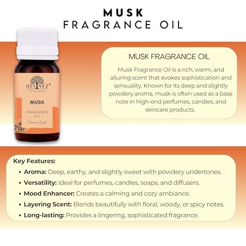 Image of Devinez Musk, Ylang-Ylang Aroma Oil for Diffuser /Ultrasonic Aroma Diffuser /Tealight Diffuser /Reed Diffuser, 15ml Each