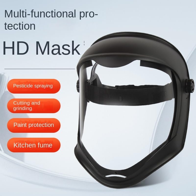 Masque transparent pour écran de protection de coupe d'herbe au jardin - 3
