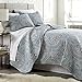 Southshore Fine Linens - The Pure Melody Collection - Quilts Sets, 3 Piece Set, King/California King, Aqua