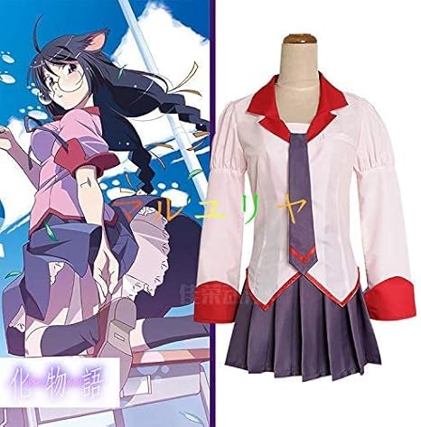 Amazon Co Jp 化物語 羽川 翼 戦場ヶ原 ひたぎ 神原 駿河 直江津高校制服 コスプレ衣装 コスチューム 変身 仮装 ステージ服 舞台 ハロウィン クリスマス ホビー