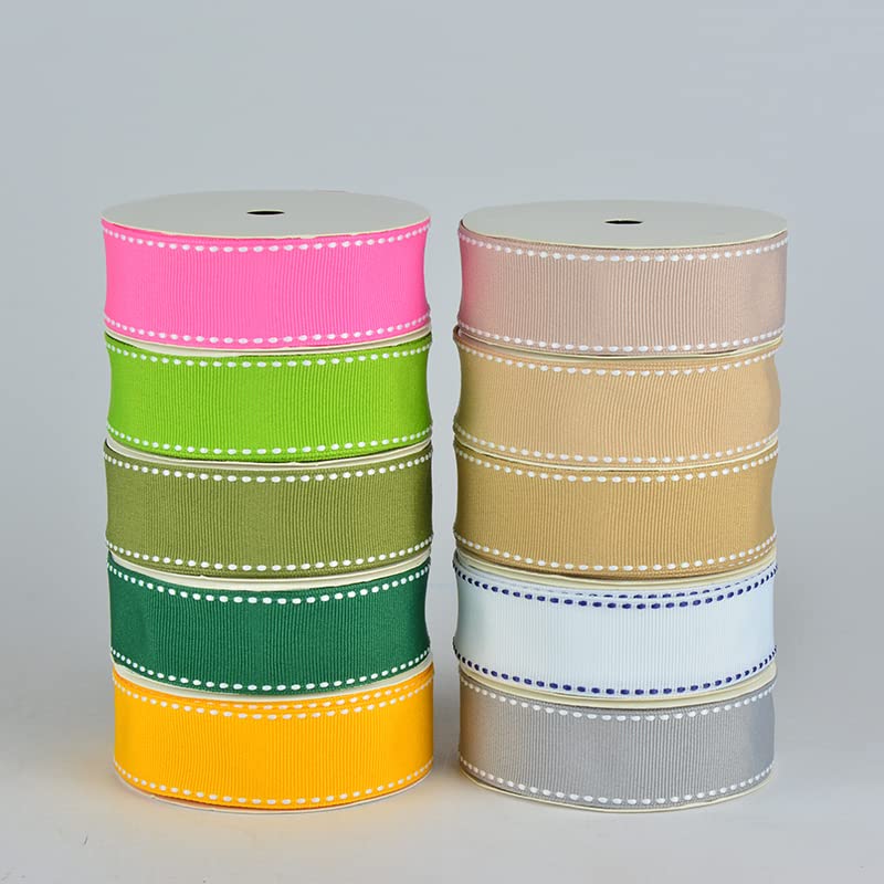 Cinta de puntada 9 mm 16 mm 22 mm 25 mm 100 yardas / cintas de rollo para regalos artesanales de bricolaje Decoración de banquete de boda 3 / 8quot; 5/8" 7/8" 1quot; Pulgada-Willow 563W, 22mm