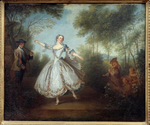 Imagen de Lienzo de alta resolución de la bailarina Camargo de Nicolas Lancret 60x90cm