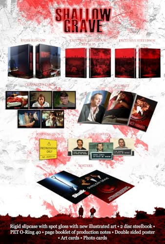 Shallow Grave Collector's Edition [4k UHD & Blu-Ray] Limited Edition Steelbook [Region B]