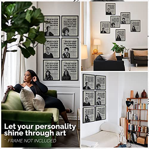 97 Decor Inspirational Feminist Wall Art - Feminist Decor, Women History Month Poster, Famous Woman Quotes Wall Decor, Motivational Empowerment Feminism Art Print For Teen Girl Bedroom (8X10 Unframed) #TOP2