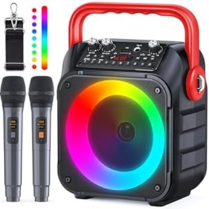 Wowstar Karaoke Maschine mit 2 Mikrofone