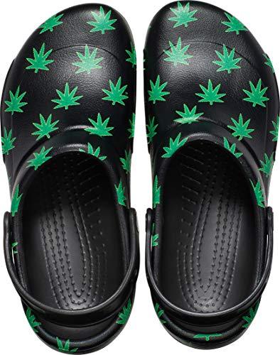 Crocs Unisex Adult Men's And Women's Bistro Clog | Slip Resistant Work Shoes, Hemp Leaves, 11 Us #TOP16
