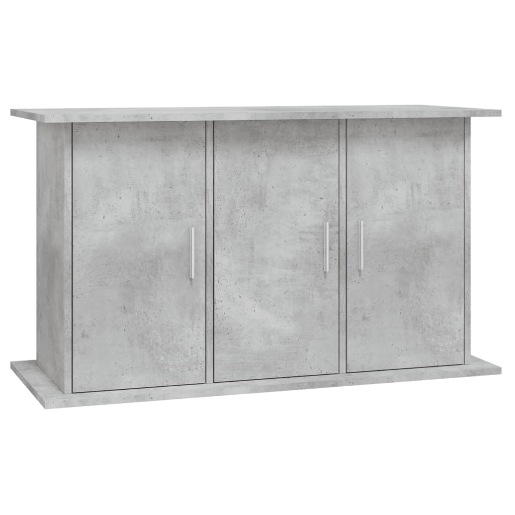 IKAYAA Mueble para Acuario 101 x 41 x 58 cm Soporte para Acuario Soporte para Tanque de Reptiles con Gabinete de Almacenamiento para Salón, Oficina, Recepción, Gris hormigón