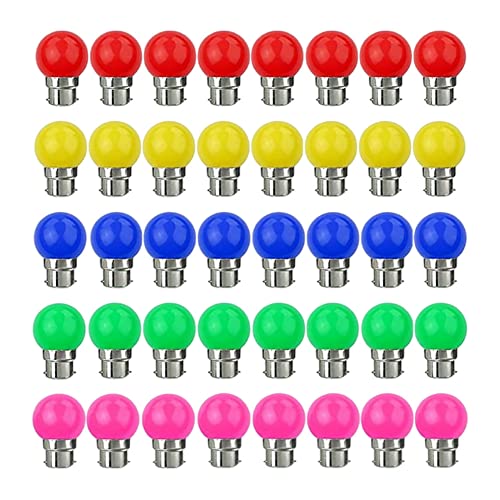 Ampoules multicolores B22 LED boule de golf 3W pour illuminer vos soirées d'hiver