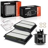 A-Premium Fuel Filter and Engine Air Filter Compatible with Honda Civic CRX, 1988 1989 1990 1991,