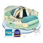 HECCEI Bébé Bouee, Mambobaby Non Gonflable Anneau de Bain Bouee Bebe, Flotteur Bebe Robuste et Doux pour Natation 3-24 Mois (Vert)