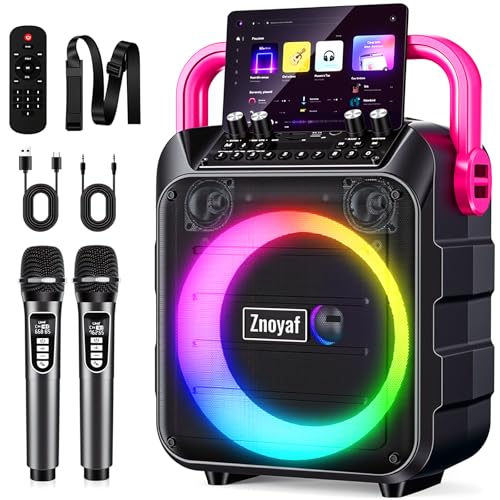Machine à karaoké avec 2 microphones, le cadeau idéal pour Noël