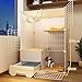 Cat Cages Indoor Large with Litter Box Strong and Durables Large Space, Free Partitioning DIY Cat Playpen Enclosure Detachable Crate Large Exercise Place Ideal for Cats ( Size : 75*49*109cm , Color :