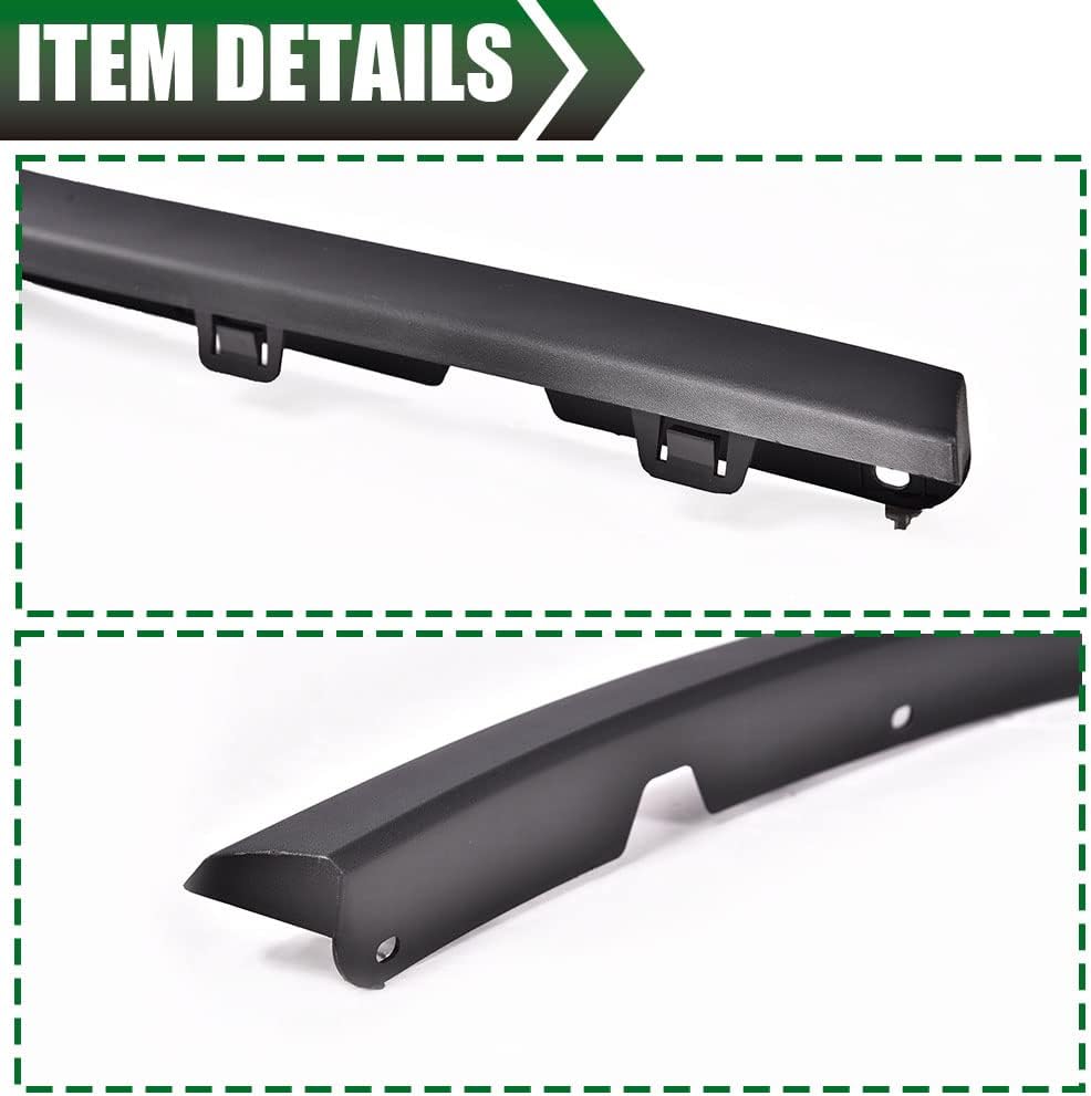 G-PLUS Front Driver & Passenger Side Fender Trim, Compatible with Jeep Grand Cherokee 2011-2016, Black Plastic Wheel Opening Molding Trim Pair Fender Flares