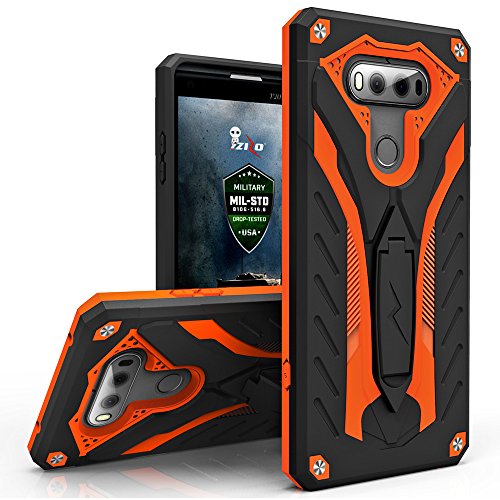Pomufa LG V20 Case,[Static Series] Shockproof [Military Grade Drop Tested] with Built-in Kickstand