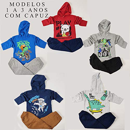 KIT com 5 Conjuntos de Inverno Menino (1)