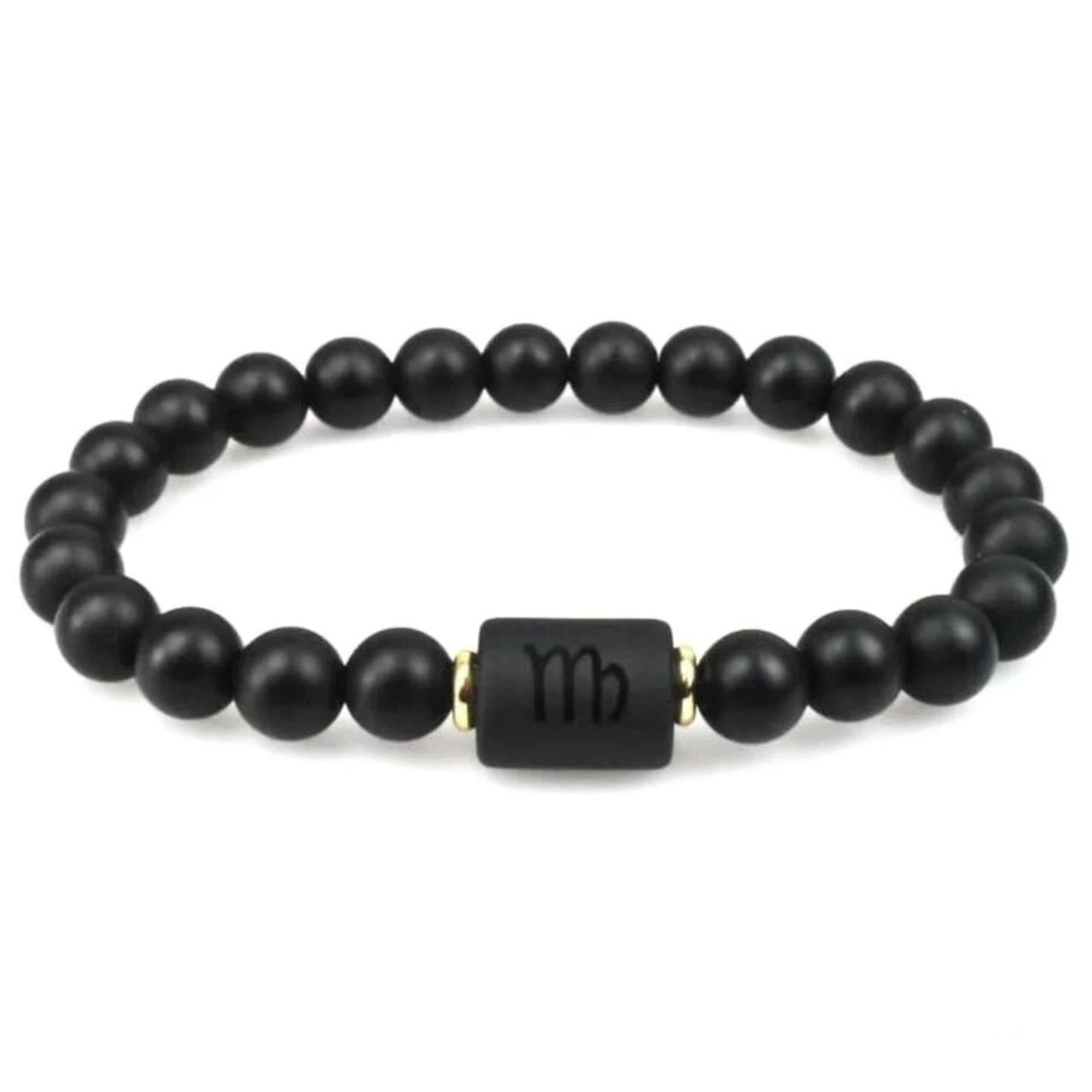 Virgo Zodiac Sign 8mm Matt Black Onyx NaturalStone Fashion And Spiritual Bracelets for Men Women Unisex (B0CJQCWC5K) Amazon Price History, Amazon Price Tracker