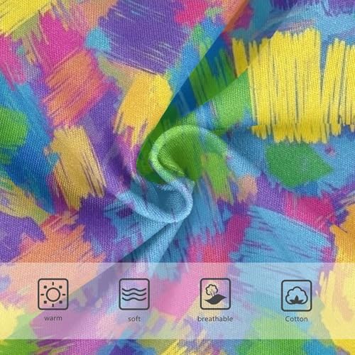 Colorful Purple Yellow Brush Toddlers Underwear Floral 2t Cotton Panties for Girl Flower Briefs Girls Undies3