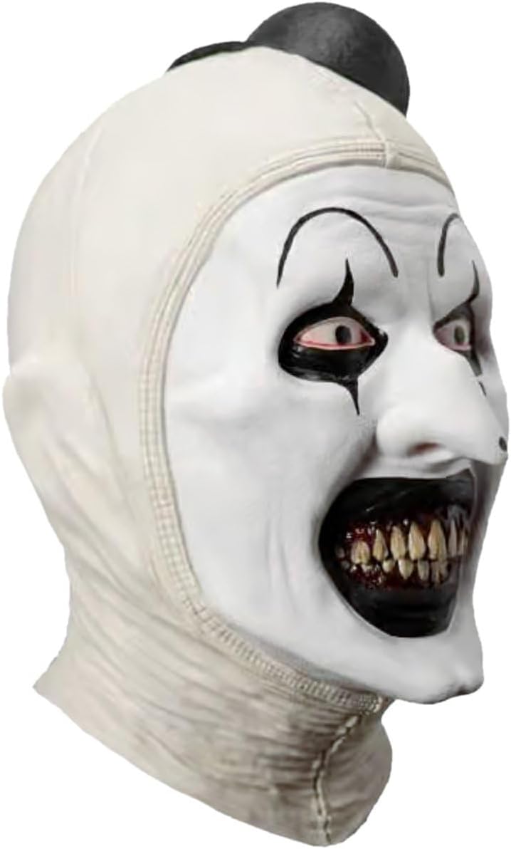 Tinsley Terrifier 3 Art the Clown Latex Mask - Horror Costume for Halloween, Carnival and Scary Party - Image 3