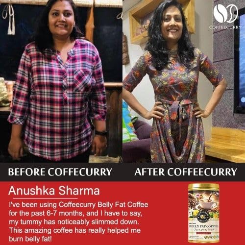 Image of Coffeecurry Belly Fat Coffee Tin Can (65 Grams) - Helps to Reduce Belly - Instant Coffee with Garcinia Cambogia and Ginseng | Arabica Roasted Premium Coffee
