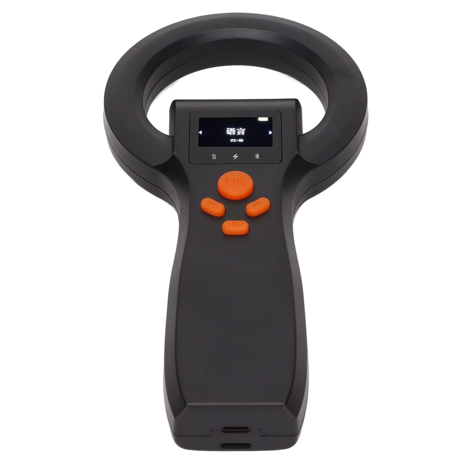 Wakects Tag Reader Wireless Pet ID Scanner, 134.2KHz (BLACK)