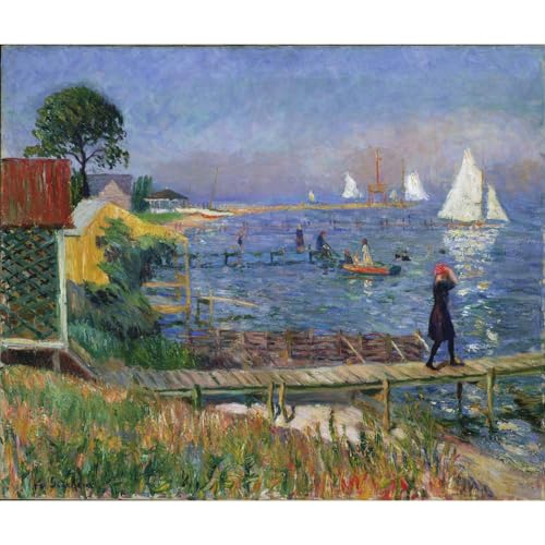 Impression giclée Baigneurs à Bellport par William Glackens 61x81 cm