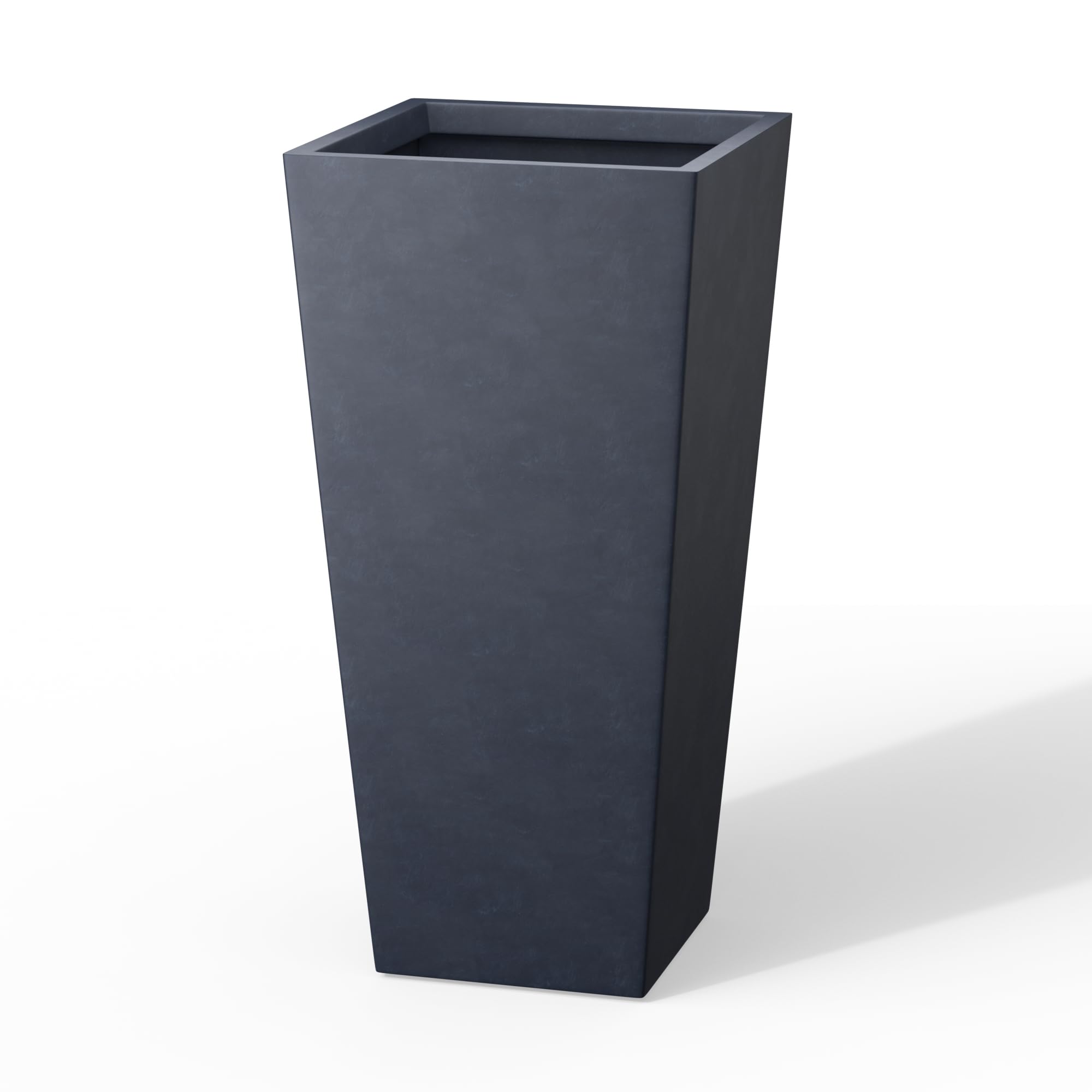 Kante 28 Inch Tall Tapered Concrete Planter
