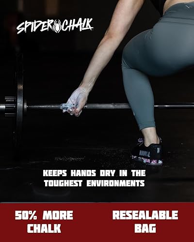 Miniatura 5 de SPIDER CHALK Paquete de 2 bolas de tiza de escalada recargables, 3 onzas cada una, tiza prémium de grado de laboratorio para levantamiento de pesas,
