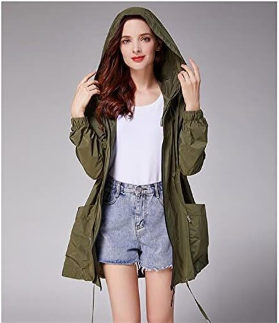 Regenmantel Regencape Regenmantel Für Damen, Wasserdicht, Regenjacke, Regenmantel, Tragbar, Leicht, Windjacke Regenponcho Wandern