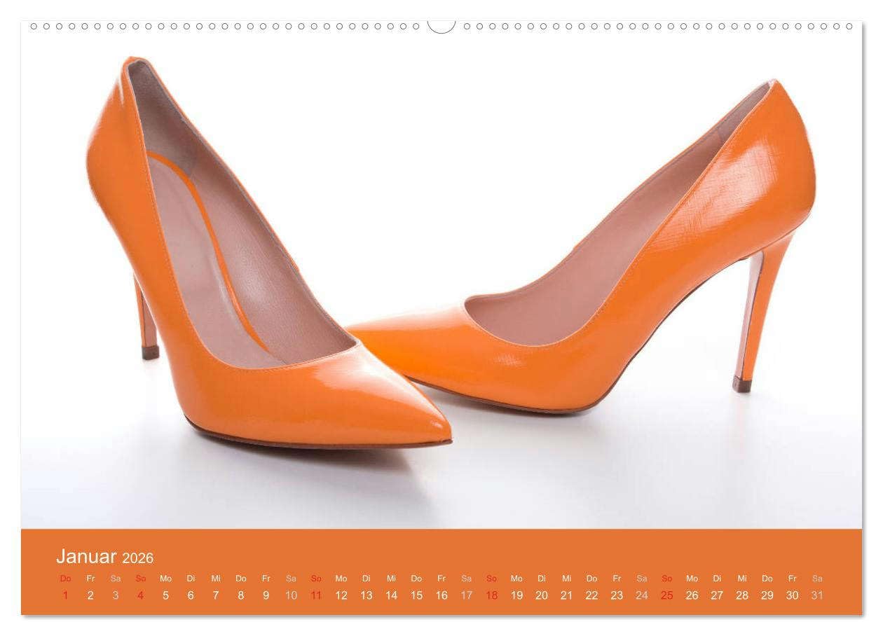 Farbenfrohe High Heels (Wandkalender 2026 DIN A2 quer), CALVENDO Monatskalender: High Heels können nicht nur sexy und erotisch, sondern durchaus auch farbenfroh sein. (CALVENDO Erotik)