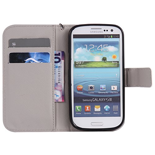 Leather Case Cover Custodia per Samsung Galaxy S3