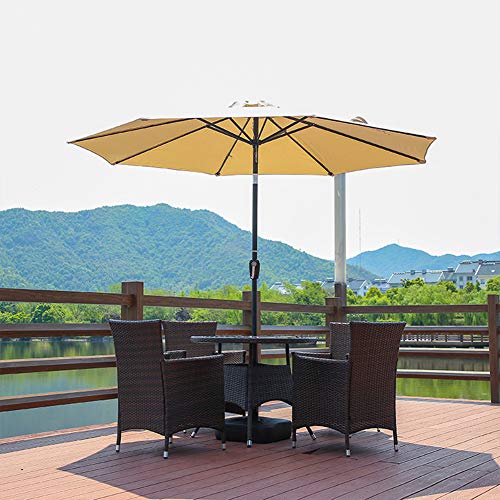 Parapluie du soleil inclinable anti-rouille pour jardin