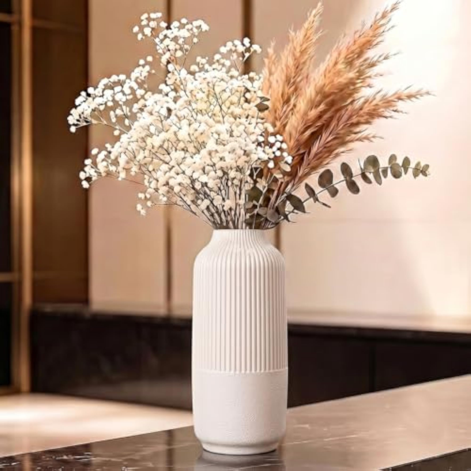 Plastic Unbreakable Flower Pot for Home and Office Decoration