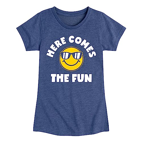 Instant Message - Here Comes The Fun - Toddler & Youth Girls Short Sleeve Graphic T-Shirt