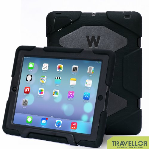 Travellor iPad 2/3/4 Case Silicone Rainproof Sandproof Dust-proof Extreme Duty Dual Protective Back