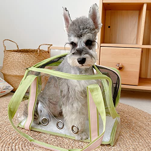 Dog Carrier Purse Pet Travel Bag Cat Portable Handbag, Pet Travel Carrying Handbag, Handbag Pet Tote Bag For Small Dog And Cat，Perfect For Subway, Car, And Bus Travel, Walking Hiking(Green) #TOP5