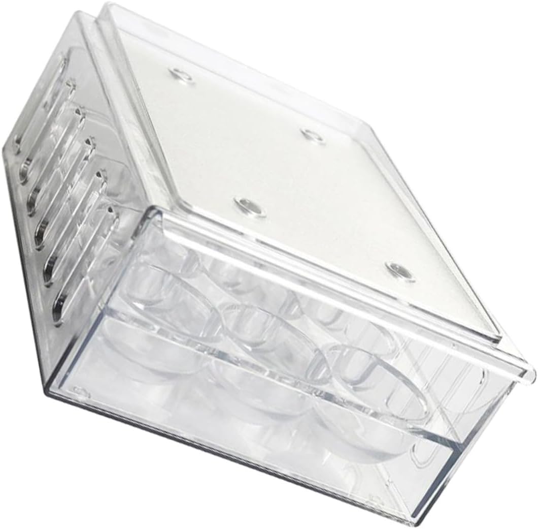jojofuny Refrigerator Egg Storage Drawer Organizer Dual-layer Ventilated Egg Holder Bin for Fridge Space-saving Drawer-style Crate Compatible with Freezer