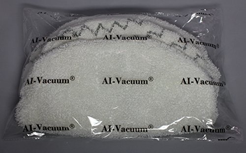 Bissell Microfiber Power Steamer Mop Pad Fits 1940A, 1940Q, 1940T, 1940W, 19402, 19404,19408, 1440 Series, By Ai-Vacuum (4),White #TOP4