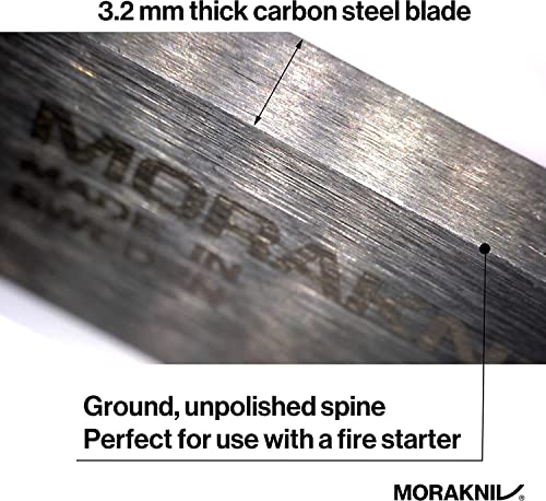 Morakniv Garberg Full Tang Fixed Blade Knife With Carbon Steel Blade, 4.3-Inch, Leather Sheath (M-13100) Black #TOP4