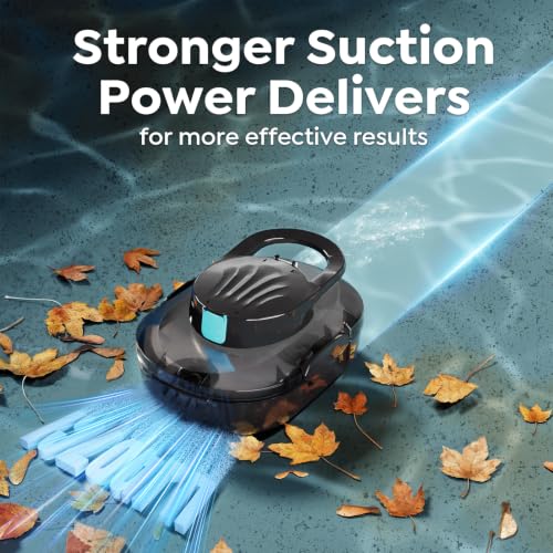 Image of S1 Pro Cordless Robotic Pool Cleaner, 130-Min Runtime, Cleans Up to 1,292 Sq.Ft, Dual-Motor Pool Vacuum, Automatic Cleaner with Large Filter Basket, Fast Charging & Self-Parking (Midnight Black)