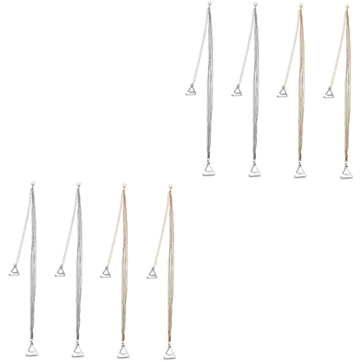 LIFKOME 4pares Para Sujetador Ajustable Perlas Antideslizante De Tirantes Decorativos Para Sujetadores Para Ropa Sin Espalda Descubiertos