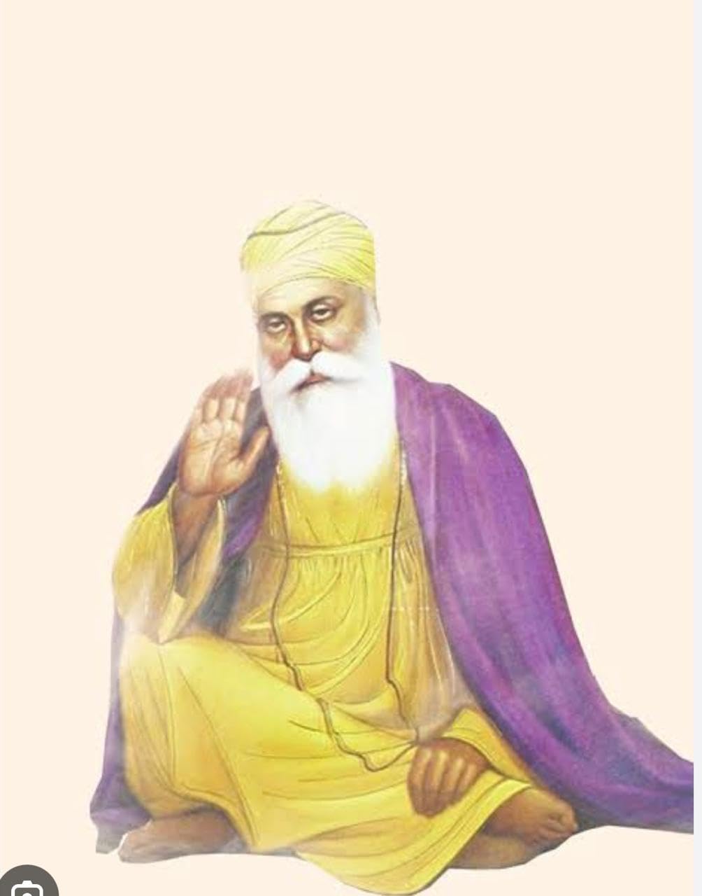 Samriddhi Guru Nanak Dev – Wall Papers Fully Waterproof Vinyl Poster for Home Decoration, Office, Collage Wall decoration Painting (12 inch X 18 inch) (Design 3)