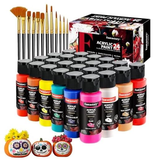 Fantastory Acrylfarben Set mit Pinseln