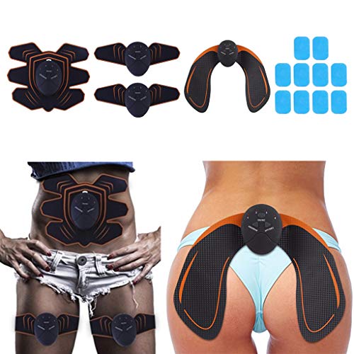 Elétrico Masculino Feminino Muscular Estimulante Toner Abs Braço Perna Ab Cinto Kit