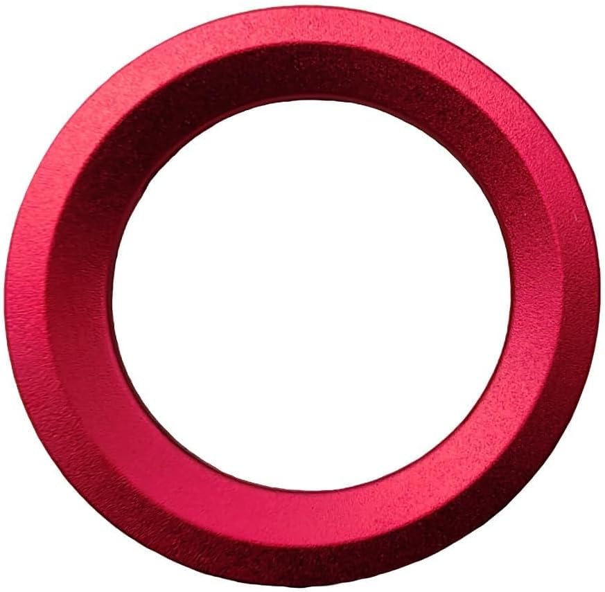 Red Engine Start Stop Button Cover Trim Fit for Chevy Suburban Tahoe Blazer Colorado GMC Canyon 2019–2024, Aluminum Alloy Interior Accessories