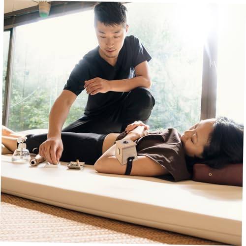 Caja portátil de moxibustión de bambú, dispositivo para terapia con calor ligero y elegante para aliviar molestias en rodilla, cuello y hombros, uso doméstico miniatura 3
